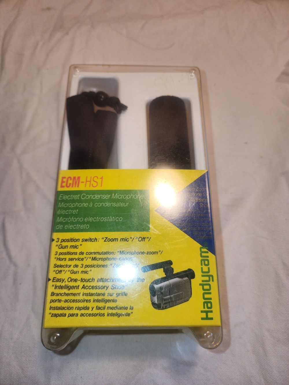 NEW Sony ECM-HS1 Compact Electret Condenser Microphone - Black